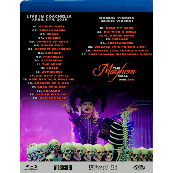 Bluray Lady Gaga Coachella 2025 Legendado - Primeiro Show Remasterizado - Image 2