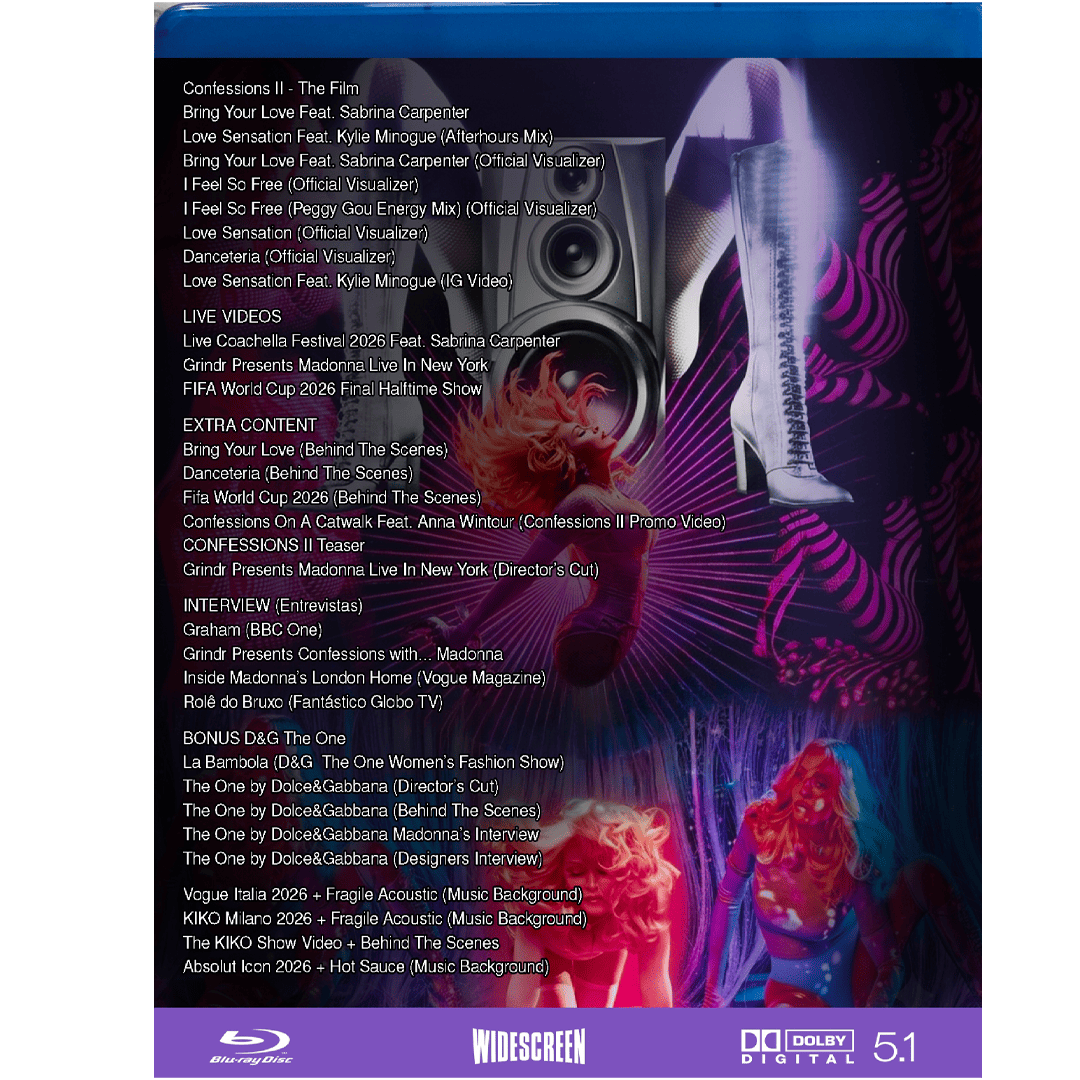 Bluray e DVD MADONNA CONFESSIONS II - LEGENDADO - Imagem 2