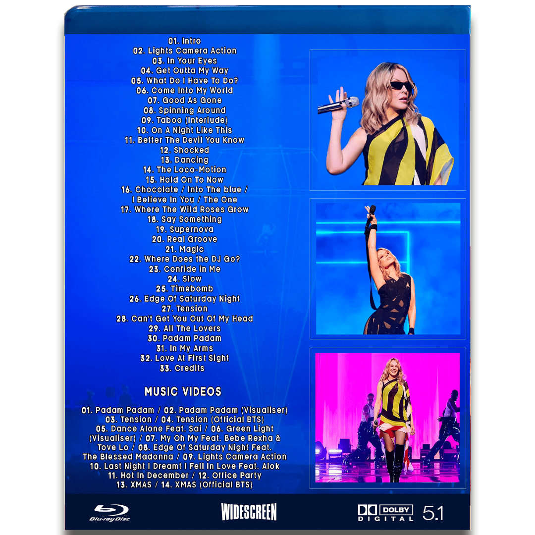 Bluray Kylie Minogue Tension Tour Legendado + Extras - Imagem 2